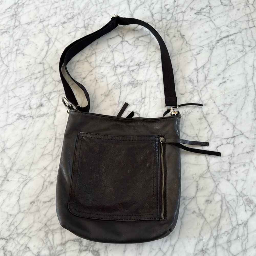 Carla Mancini Emma Stud Bag Purse Black Leather